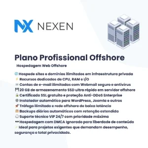 Plano Profissional — Hospedagem de Sites Offshore