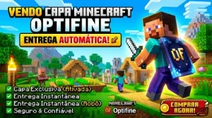 ⛏️ Capa Minecraft Optfine + Entrega Automática💎