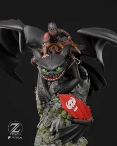 Hiccup and Toothless - domando meu dragon 3d stl