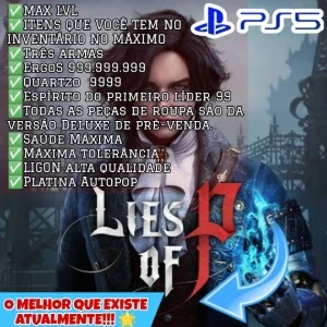 Lies of P (PS5) - Ergos, Quartzo, Saúde, Platina e mto mais!