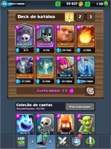 Conta nível 10 na arena lendaria 1300 gemas e 9 lendárias