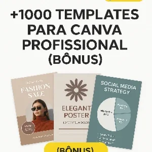 +1000 Templates Profissionais para Canva