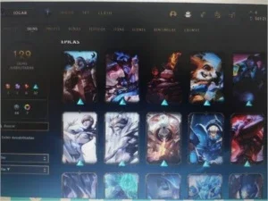 Conta LOL lv 330+ todos personagens 130 skins sem md10