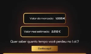 Conta antiga, com quase todos os campeões