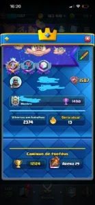 Conta Clash Royale LVL 16 Top + Clash of Clans CV17 Top
