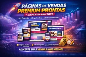 Paginas De Vendas Premium Prontas + Elementor Pro 2026