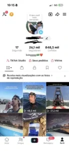 Conta tiktok 26K monetização ativada