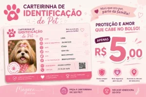 Carteirinha De Pet 🐶🐈