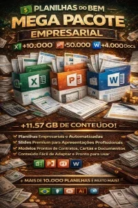 Planilhas do Bem – Mega Pacote Empresarial