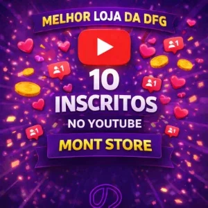 ✅10 Inscritos no YouTube✅ – PERMANENTE –