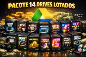 🎁 PACOTE 14 DRIVES LOTADOS com conteúdos Premiun valiosos