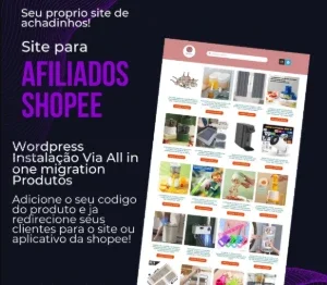 Site Pronto para Afiliados Shopee