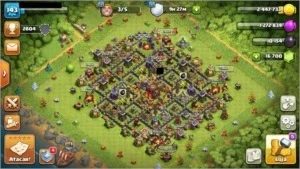 CENTRO LVL10/CONSTRUTOR LVL8 - CLASH OF CLANS +DE 16K GEMAS!