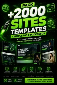 🚀 Pack +2000 Sites & Templates Completos E Poderosos
