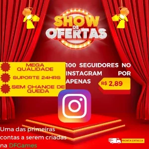 100 Seguidores para o Instagram