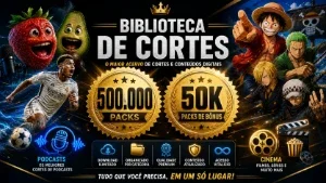 500.000 packs de vídeos + 50K de bônus monetização; anime, j