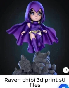 Raven Chibi STL