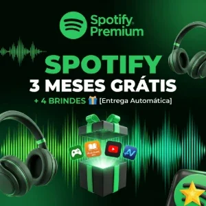 Spotify 3 Meses Grátis + 4 Brindes 🎁[Entrega Automática]