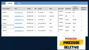 Planilha para Processo Seletivo