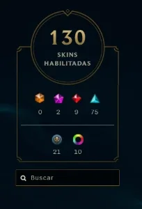 Conta LOL ex mestre/diamante1 S2023 130skins