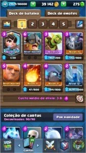 CONTA DE CLASH ROYALE NIVEL 12 + COC CV9 NIVEL 100