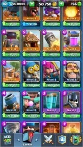 Clash royale nivel 10 a conta