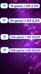 10K Gemas R$ 10,00| Anime Defenders