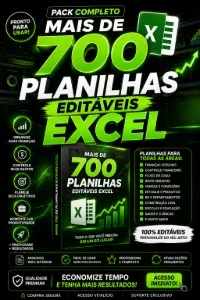 Pack Com Mais De 700 Planilhas Editáveis De Excel