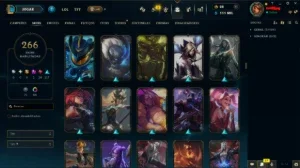 Conta de LoL de 2013 | 266 skins, 293 emotes, 509 ícones e +