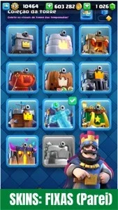 Clash Royale Nível 13 | +600K Gold + 9 Skins + 27 emojis
