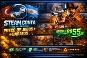 CONTA TURCA ou ARGENTINA STEAM PREÇO DE JOGOS + BARATOS(ENT
