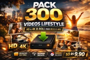 🔥 Pack 300 Vídeos Lifestyle (Hd + 4K) — Entrega Na Hora