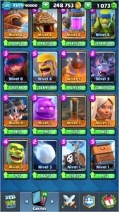 Conta Clash Royale nível 11, arena lendária