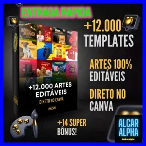 12.000 Posts Prontos (Canva) 100% Editaveis + Bônus