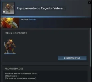 Skim Personagem Bout Hunter - Raro