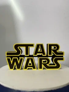 Modelo 3D Logo Star Wars