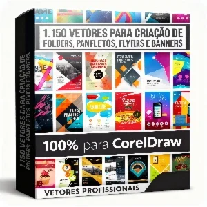 Pacote Panfletos Flyers Folders - Arquivos Editáveis Corel