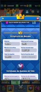 Conta clash royale 5 anos
