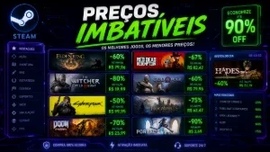 Steam gamer, 22 jogos épicos, preço insano!