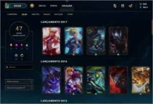 Conta de League of Legends Diamante 5