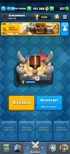 Conta Clash Royale, 5120 trofeus, nv 11, 143k gold, 227 gems