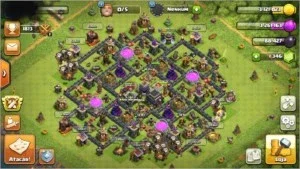 Clash of Clans - CV9 SemiFull, Rei 15/Rainha 15 - Barato!
