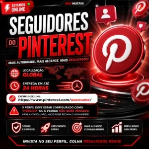🚀 Seguidores  Pinterest | Crescimento Rápido E Seguro🔥