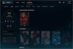 Conta de League Of Legends - Diamante V
