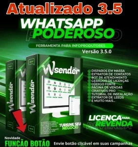WaSender + Gerador de Licenças V. 3.5 | Original e Completo