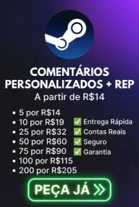 🔥 Comentários Personalizados  Para Perfil Steam