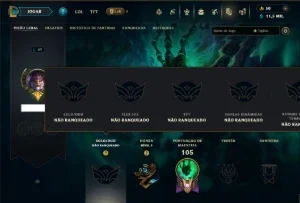 Unranked com 50 Champs e 38 Skins