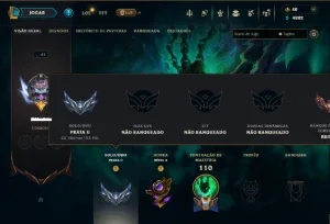 Prata 2 com 60 Champs e 39 Skins ( JG / ADC / MID )