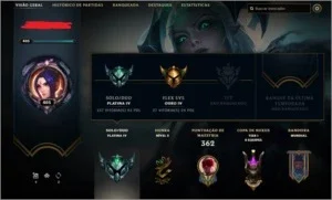 Conta Platina lv 405 + 148 Skins + Todos os campeões