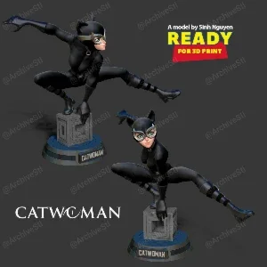 Catwoman_stylized STL